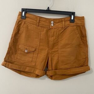 Anthropologie Rust Brown Cargo Shorts